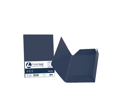 Cartelline 3 lembi Luce - 200 gr - 24,5 x 34,5 cm - blu cobalto - conf. 25 pezzi - Favini - A506434 - 8007057263770 - DMwebShop