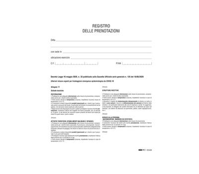 Registro delle prenotazioni - 32 pagine - Edipro - E2428 - 8023328242800 - DMwebShop