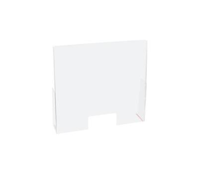 Schermo protettivo da banco - con feritoia - in PET - 60 x 80 cm - Lebez - 81034. - 8007509098332 - DMwebShop