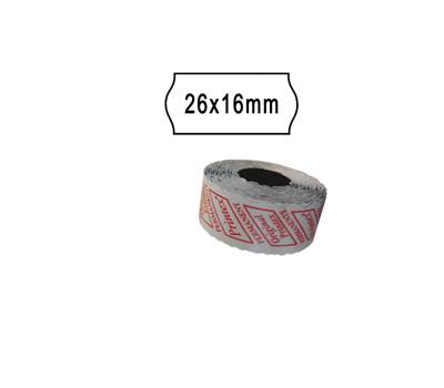 Rotolo da 1000 etichette a onda per Smart 16,2616 e Z Maxi 6,2616,26 x 16 mm - 2596