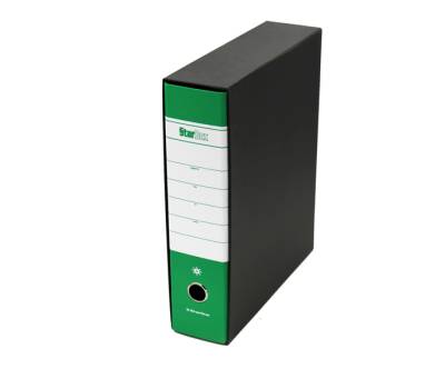 Registratore Starbox - dorso 8 cm - protocollo - 23 x 33 cm - verde - conf. 12 pezzi - Starline - 0201929.VE - STL4002A - DMwebShop