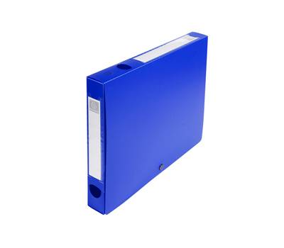 Scatola per archivio box - con bottone - 25 x 33 cm - dorso 4 cm - blu - Exacompta - 54632E - 3130630546320 - DMwebShop