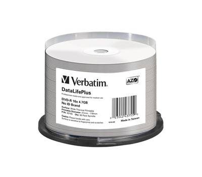 Scatola 50 DVD-R - stampabile - 4,7 Gb - Verbatim - 43755 - 23942437550 - DMwebShop