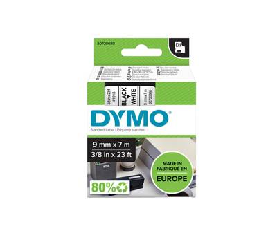 Nastro D1 409130 - 9 mm x 7 mt - nero-bianco - Dymo - S0720680 - 5411313409131 - DMwebShop