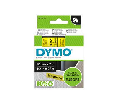 Nastro D1 450180 - 12 mm x 7 mt - nero-giallo - Dymo - S0720580 - 5411313450188 - DMwebShop