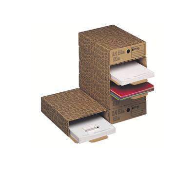 Scatola archivio A4 File - 26 x 8 x 35 cm - avana - Esselte Dox - conf. 6 pezzi - King Mec - 00028600 - 30372A - DMwebShop