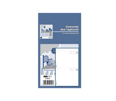 Blocco comande a 2 tagliandi - 25-25 fogli autoricalcanti - 17 x 9,9 cm - conf. 20 pezzi - Edipro - E5910 - 8023328591007 - DMwebShop