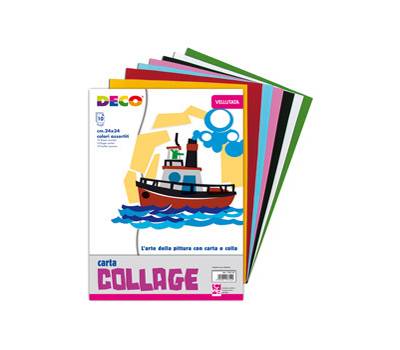 Album collage - 24 x 34 cm - 10 fogli carta velluto - 130 gr - Deco - 710/10 - 8004957008524 - DMwebShop