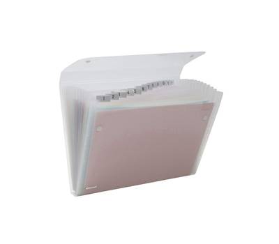 Cartella a soffietto Ice - 13 tasche - 22 x 30 cm - trasparente - Rexel - 2102035 - 5028252255875 - DMwebShop
