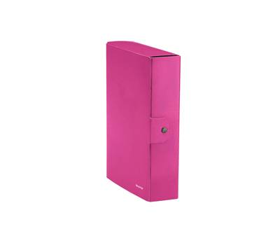 Scatola progetto WOW - dorso 8 cm - fucsia metallizzato - conf. 5 pezzi - Leitz - 39670023 - 4002432534975 - DMwebShop