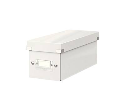 Scatola archivio Click e Store - per CD - 14,3 x 13,6 x 35,2 cm - bianco - Leitz - 60410001 - 4002432396757 - DMwebShop