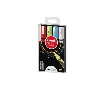 Marcatore a gesso liquido Uni Chalk Marker - punta tonda - 1,8 - 2,5 mm - busta 4 pezzi - Uni Mitsubishi - M PWE5M 4P - 8007404249488 - DMwebShop Marcatore a gesso liquido Uni Chalk Marker - punta tonda - 1,8 - 2,5 mm - busta 4 pezzi - Uni Mitsubishi - M PWE5M 4P - 8007404249488 - DMwebShop