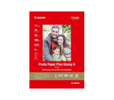 Carta fotografica Plus Glossy II PP-201 - A4 - 20 Fogli - Canon - 2311B019 - 4960999537269 - DMwebShop