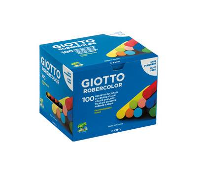 Gessetti Robercolor lunghezza 80 mm con diametro 10 mm colorati Scatola 100 gessetti tondi - 684