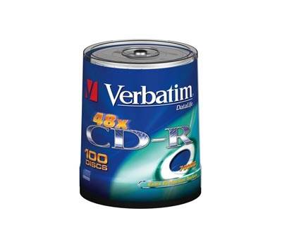 Scatola 100 CD-R DataLife Plus Extra Protection - 1X-52X - serigrafato - 700Mb - Verbatim - 43411 - 23942434115 - DMwebShop