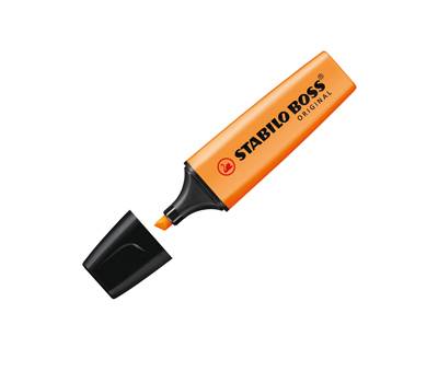 Evidenziatore Boss Original - punta a scalpello - tratto 2 - 5 mm - arancio 54 - conf. 10 pezzi - Stabilo - 70/54 - 4006381333672 - DMwebShop