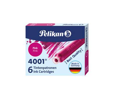 Cartucce inchiostro 4001 TP/6 - lunghezza 39 mm - rosa - conf. 6 pezzi - Pelikan - 100435993 - 4012700321077 - DMwebShop