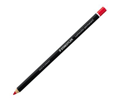 Matita Lumocolor Glasochrom - permanente - rosso - conf. 12 pezzi - Staedtler - 108 20-2 - 47007CNF01 - DMwebShop