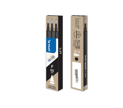 Refill sfera a scatto Frixionball Clicker - punta 0,5 mm - nero - conf. 3 pezzi - Pilot - 006570 - 4902505422836 - DMwebShop