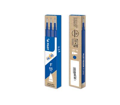 Refill sfera a scatto Frixionball Clicker - punta 0,5 mm - blu - conf. 3 pezzi - Pilot - 006571 - 4902505422850 - DMwebShop