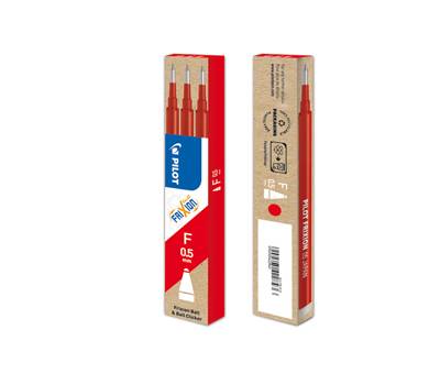Refill sfera a scatto Frixionball Clicker - punta 0,5 mm - rosso - conf. 3 pezzi - Pilot - 006572 - 4902505422843 - DMwebShop