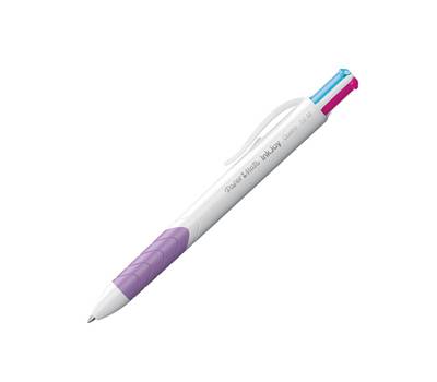 Penna a sfera a scatto multifunzione Inkjoy Quatro Fun - rosa, verde chiaro, viola, turchese - punta 1 mm - Papermate - S0977270 - 3501170977163 - DMwebShop
