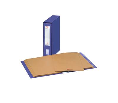 Classificatore numerico Mec - 12 cartelline 3 lembi - 23 x 32 cm - dorso 7 cm - blu - King Mec - 00011304 - 29307AA - DMwebShop