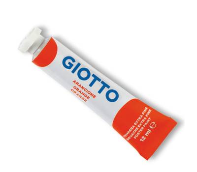 Tempera Tubo 4 - 12 ml - arancione - conf. 6 pezzi - Giotto - 35200500 - 8000825320057 - DMwebShop