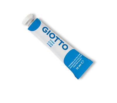 Tempera Tubo 4 - 12 ml - cyano - conf. 6 pezzi - Giotto - 35201500 - 8000825320156 - DMwebShop