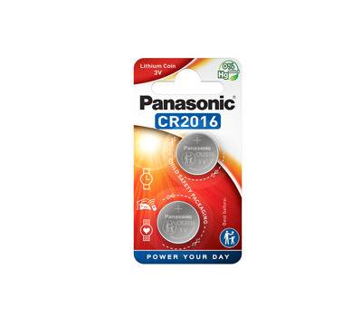 Micropile CR2016 - 3 V - a pastiglia - litio - blister 2 pezzi - Panasonic - C302016 - 5025232060665 - DMwebShop