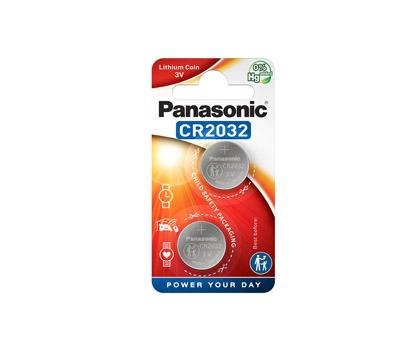 Micropile CR2032 - 3 V - a pastiglia - litio - blister 2 pezzi - Panasonic - C302032 - 5025232060689 - DMwebShop