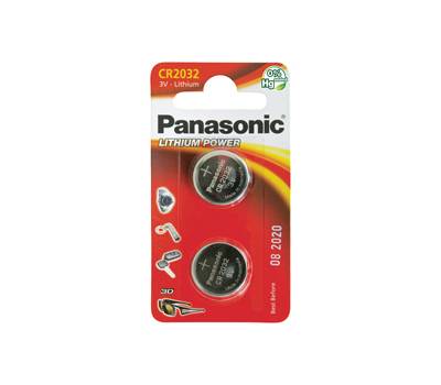 Micropile CR2032 - 3 V - a pastiglia - litio - blister 2 pezzi - Panasonic - C302032 - 5025232060689 - DMwebShop