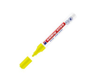 Marcatore gesso liquido 4090 - giallo fluo - punta tonda - 2 - 3 mm - Edding - E-4095 065 - 4004764887538 - DMwebShop