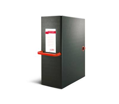 Scatola archivio Big Next - dorso 12 cm - 25 x 35 cm - nero-rosso - Sei Rota - 68101212 - 8004972023731 - DMwebShop