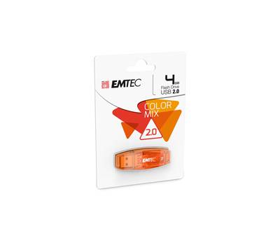 Memoria USB 2.0 - Arancione - 4 Gb - Emtec - ECMMD4GC410 - 3126170110558 - DMwebShop