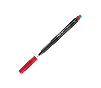 Pennarello Multimark universale permanente con gomma rosso punta fine 0,6 mm - 2500