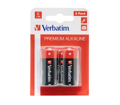 Scatola 2 Pile alkaline mezza torcia C - Verbatim - 49922 - 23942499220 - DMwebShop