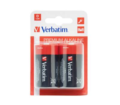 Scatola 2 Pile alkaline torcia D - Verbatim - 49923 - 50023942499232 - DMwebShop