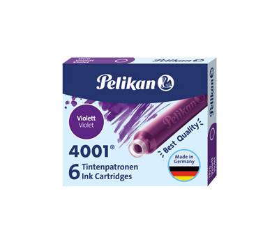 Cartucce inchiostro 4001 - TP/6 - lunghezza 39 mm - viola - scatola 6 cartucce - Pelikan - 400142568 - 4012700301697 - DMwebShop