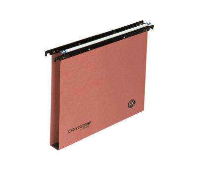 Cartella sospesa Cartesio - cassetto - interasse 39 cm - fondo U - 37 x 25 cm - arancio - conf. 50 pezzi - Bertesi - 100/3953-B2 - 45684A - DMwebShop