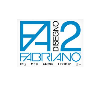 Blocco F2,24 x 33 cm 20 fogli 110 gr liscio 4 angoli - 2885