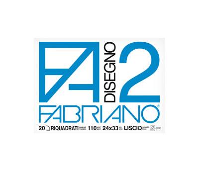 Blocco F2,24 x 33 cm 20 fogli 110 gr liscio squadrato 4 angoli - 2705