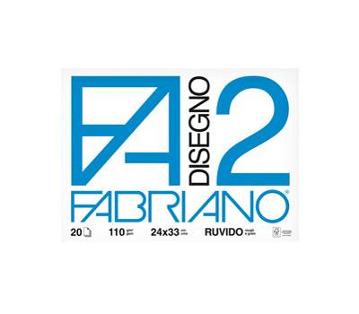 Blocco F2,24 x 33 cm 20 fogli 110 gr ruvido 4 angoli - 2931