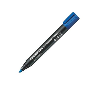 Marcatore Lumocolor Permanent 352 punta tonda tratto 2 mm blu - 3631