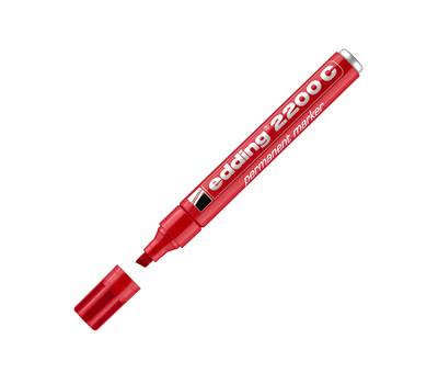 Marcatore permanente 2200c punta a scalpello da 1 a 5 mm rosso - 3805