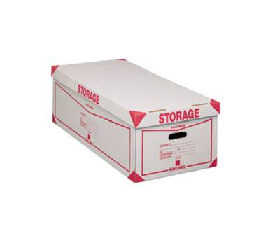 Scatola Storage - con coperchio - 38,5x26,4x75,5 cm - bianco e rosso - 1604 Esselte Dox - King Mec - 00160400 - 8004389022976 - DMwebShop