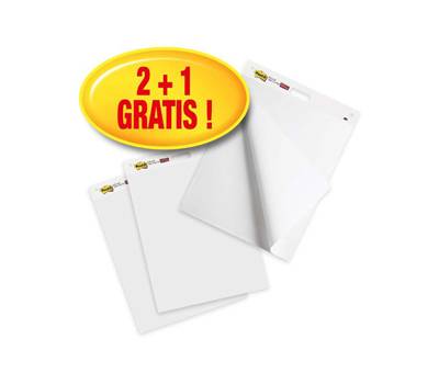 Lavagna adesiva Meeting Chart bianco Promo pack 2,1 pezzi - 20210