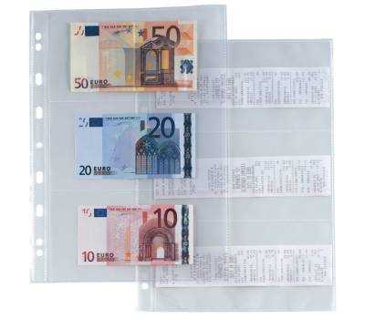 Buste forate Atla Porta Banconote e Scontrini 6 spazi PPL - 21 x 29,7 cm - trasparente - conf. 10 pezzi - Sei Rota - 662217 - 8004972012230 - DMwebShop