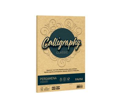 Carta Calligraphy pergamena - A4 - 190 gr - oro 03 - conf. 50 fogli - Favini - A69W084 - 8007057671674 - DMwebShop