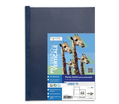 Portalistini personalizzabile Uno TI - 30 x 42 cm - libro - 24 buste - blu - Sei Rota - 55312407 - 8004972014944 - DMwebShop